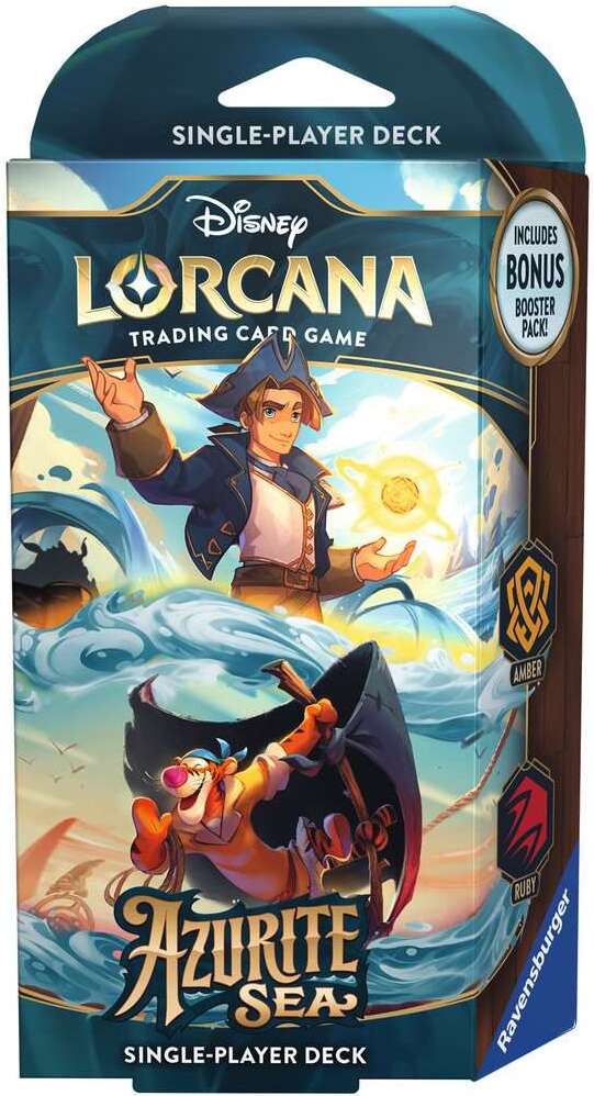 Disney Lorcana TCG: Azurite Sea Single-Player Deck - Amber & Ruby