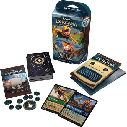 Disney Lorcana TCG: Azurite Sea Single-Player Deck - Emerald & Sapphire