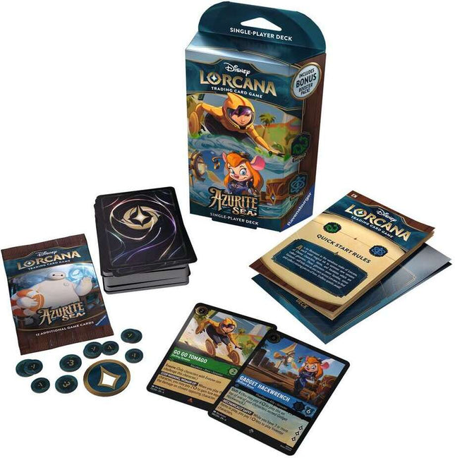 Disney Lorcana TCG: Azurite Sea Single-Player Deck - Emerald & Sapphire