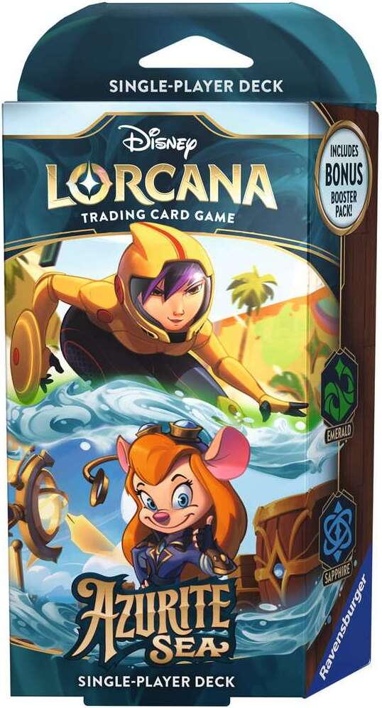 Disney Lorcana TCG: Azurite Sea Single-Player Deck - Emerald & Sapphire