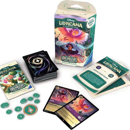 Disney Lorcana TCG: Archazia’s Island Single-Player Deck – Amethyst & Steel