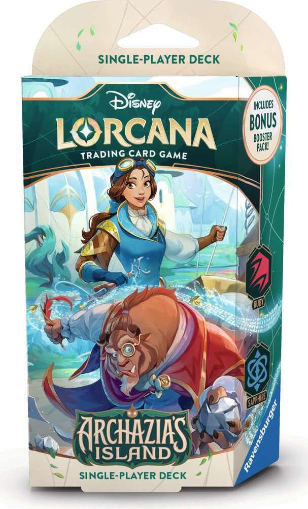 Disney Lorcana TCG: Archazia’s Island Single-Player Deck – Ruby & Sapphire