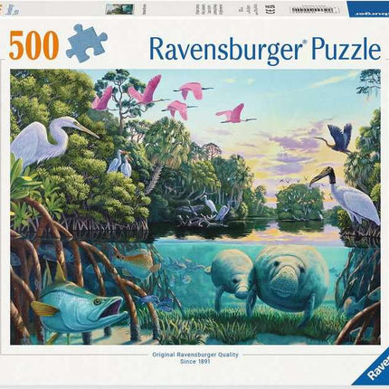 Manatee Moments (500 Piece Puzzle)