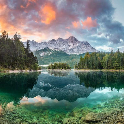 Zugspitze at the Eibsee, Germany 1000 Pc Puzzle