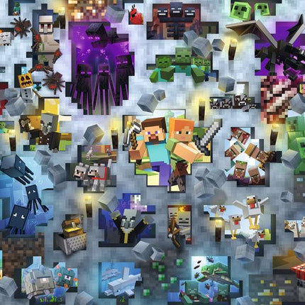Minecraft - Mobs CHALLENGE (1000 Piece Puzzle)