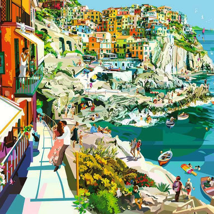 Romance in Cinque Terre (1500 Piece Puzzle)