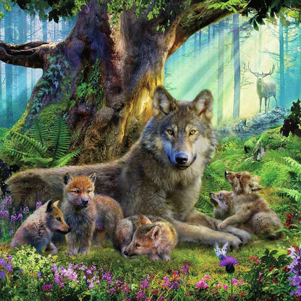 Wolves in the Forest (1000 Piece Puzzle)