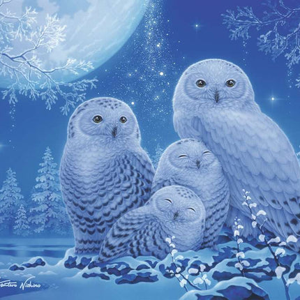 Glow in the Dark: Owls in the Moonlight Puzzle (500 pc)