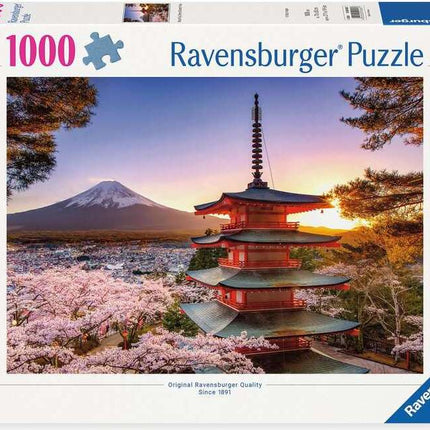 Mount Fuji Cherry Blossom View 1000 Pc Puzzle