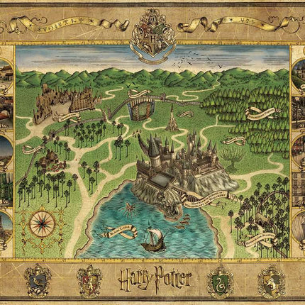 Hogwarts Map (1500 Piece Puzzle)