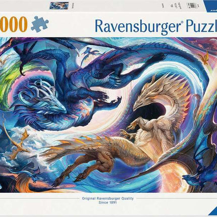 Jigsaw Puzzle Dragon Day and Night 5000p - 5000 Pieces Puzzle