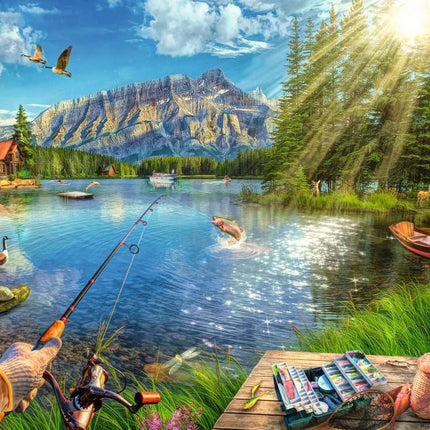 Life at the Lake (1000 Piece Puzzle)