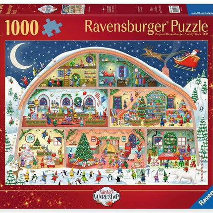 Jigsaw Puzzle Santa's Workshop - 1000 Pieces Puzzle