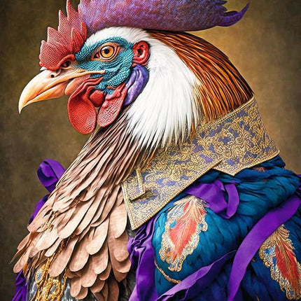 Jigsaw Puzzle Rooster General - 200 Pieces Puzzle