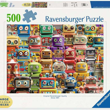 Retro Robots 500 Pc Large Format