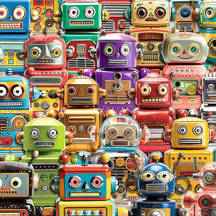 Retro Robots 500 Pc Large Format