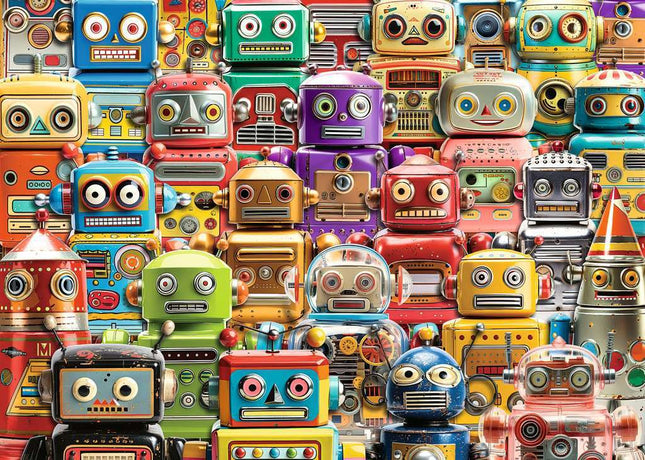 Retro Robots 500 Pc Large Format