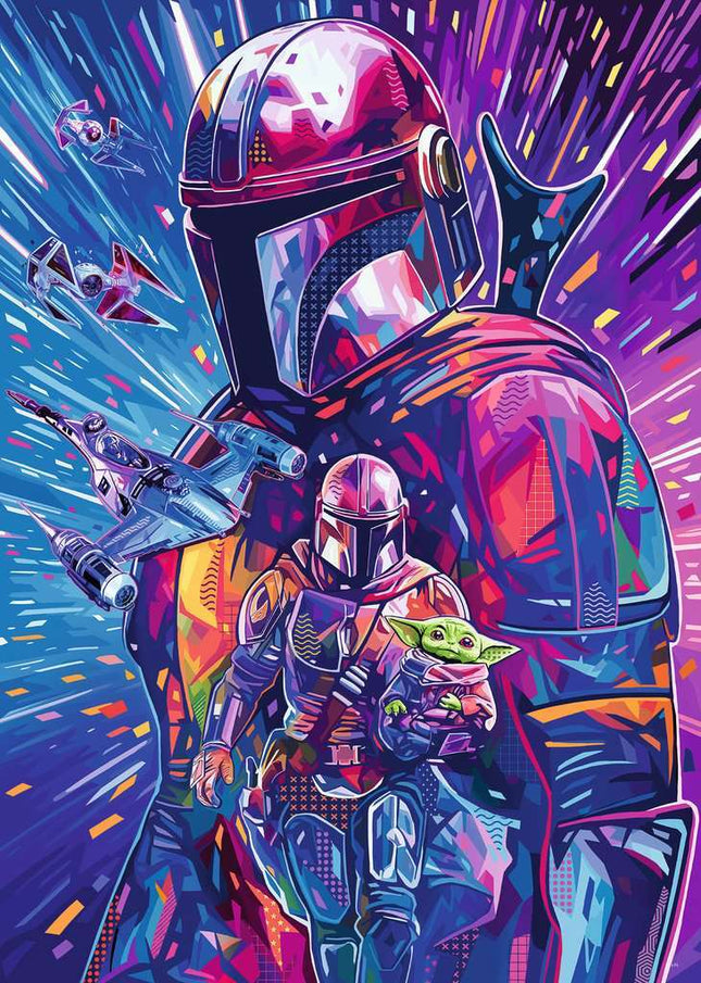 Jigsaw Puzzle Star Wars™ The Hyperspace Collection: The Mandalorian - 500 Pieces Puzzle