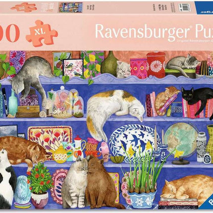 Cats on Shelf Puzzle (200 pc)