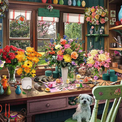 Flower Arranger's Shed 1000 Pc Puzzle