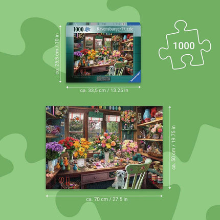 Flower Arranger's Shed 1000 Pc Puzzle
