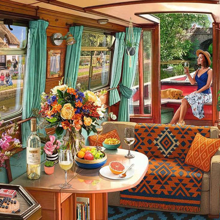 Canal Boat 1000 Pc Puzzle
