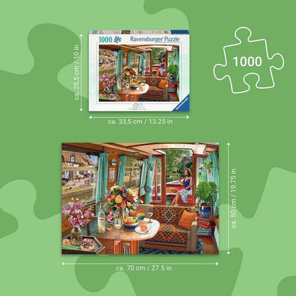 Canal Boat 1000 Pc Puzzle