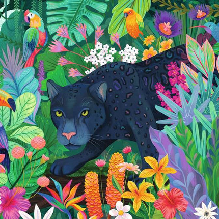 Panther in Flowery Jungle 3000 Pc Puzzle