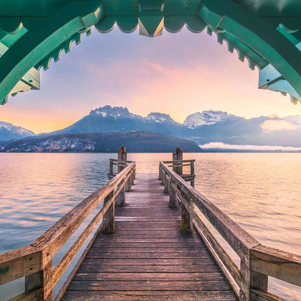 Footbridge at Lac d'Annecy 1000 Pc