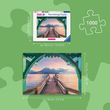 Footbridge at Lac d'Annecy 1000 Pc