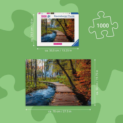 Autumnal Wooden Trail 1000 Pc Puzzle