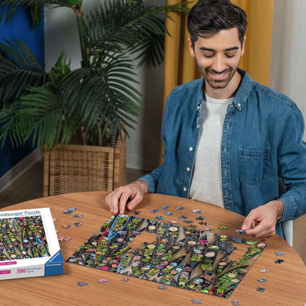 Floating Market, Indonesia 500 Pc Puzzle