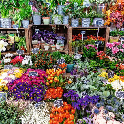 Flower Market, France 500 Pc Puzzle