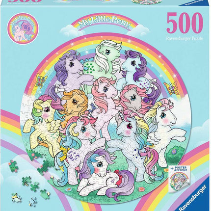 My Little Pony 500 Pc Round Puzzle