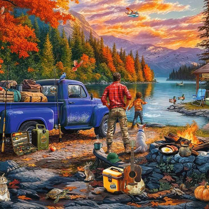 Sunset Lake 300 Pc Puzzle LF