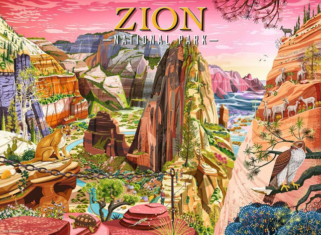 Zion National Park 500 Pc Puzzle