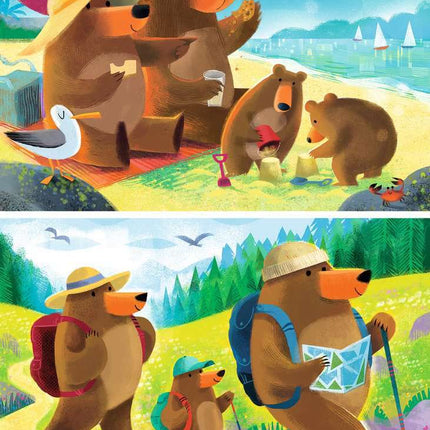 Children’s Jigsaw Puzzle Bear Family Vacations - 24 Pieces Puzzle