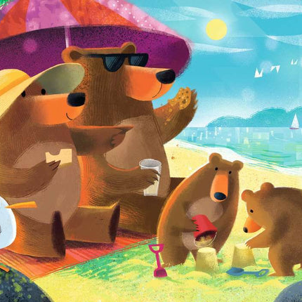 Children’s Jigsaw Puzzle Bear Family Vacations - 24 Pieces Puzzle