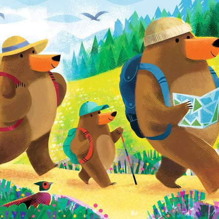 Children’s Jigsaw Puzzle Bear Family Vacations - 24 Pieces Puzzle
