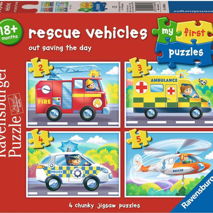 MFP Rescue Vehicles 2,3,4,5 pc Puzzles