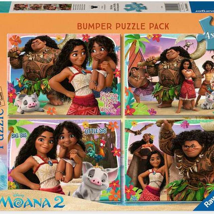 Disney Moana Bumper Pack  4x100pc Puzzles