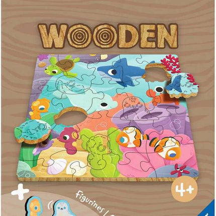 WOOD: Sea Animals 22 Pc Puzzle