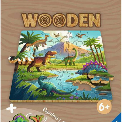 WOOD: Dinosaurs 44 Pc Puzzle