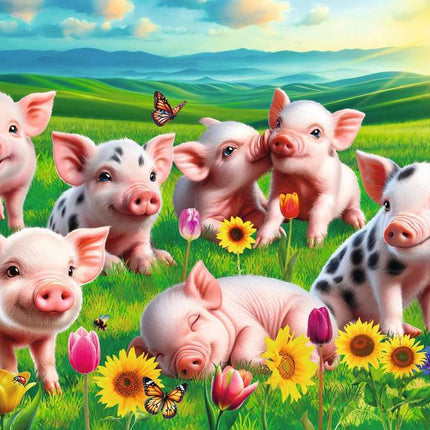 Precious Piglets 60 Pc Puzzle