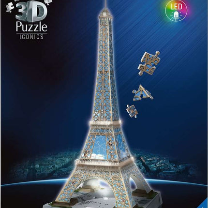 Iconics 3D Eiffel Tower Night Ed. 216 pc