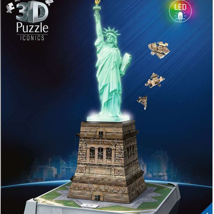 Iconics 3D Statue of Liberty Night Ed. 108 pc