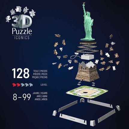 Iconics 3D Statue of Liberty Night Ed. 108 pc