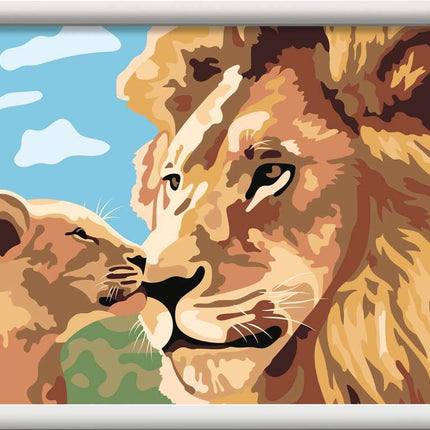 Lion and Baby Puzzle (Painting products)
