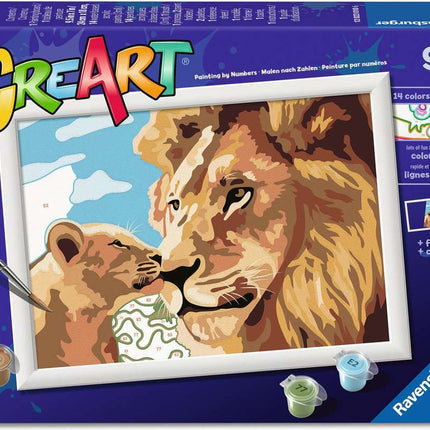 Lion and Baby Puzzle (Painting products)