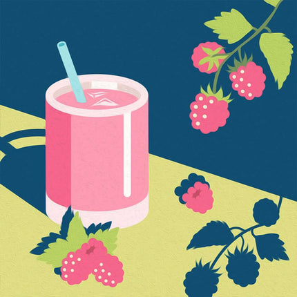 CreArt: Raspberry Mocktail 8x8